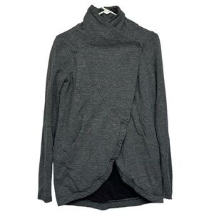 Women’s Lululemon Rulu Rally Wrap Jacket Pockets Thumbholes Modal Gray Size 6